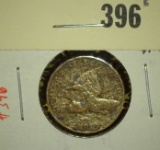 1858 Flying Eagle Cent, AG, pitted clear date, value $10+