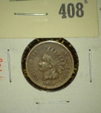 1859 Indian Head Cent, F full LIBERTY, value $25+