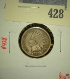 1863 Indian Head Cent, G, value $10+