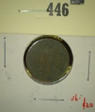 1864 Bronze (no L) Indian Head Cent,VG, verdigris, value $20+