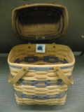 1996 Royce Craft Magazine Basket with 