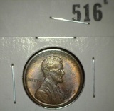 1909 VDB Lincoln Cent, BU toned, value $40+