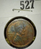 1912 Lincoln Wheat Cent, AU toned, value $25+