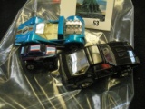 Pair of toy cars - 1975 Matchbox # 55 metallic blue 