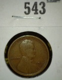 1915-S Lincoln Wheat Cent, VG+, value $25+