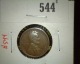 1915-S Lincoln Wheat Cent, VG+, value $25+