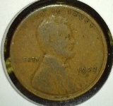 1922-D Lincoln Wheat Cent, F, value $25+