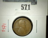 1926-S Lincoln Wheat Cent Semi-Key Date, VG, value $10+