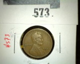 1926-S Lincoln Wheat Cent Semi-Key Date, VG, value $10+