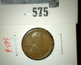 1926-S Lincoln Wheat Cent Semi-Key Date, VG, value $10+