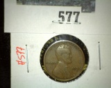 1926-S Lincoln Wheat Cent Semi-Key Date, VG, value $10+