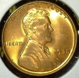 1935 Lincoln Wheat Cent, BU RED, value $10+