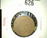 1864 2 Cent Piece, VG, value $20+