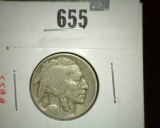 1913 Type 1 MOUND Buffalo Nickel, VG rotated reverse, value $15+