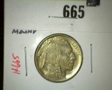 1913 Type 1 MOUND Buffalo Nickel, BU MS63+, value $60+