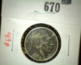 1916 Buffalo Nickel, VF dark, value $10+