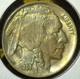 1938-D Buffalo Nickel, BU, value $36+