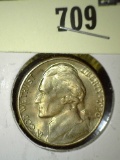 1950-D Jefferson Nickel, UNC/BU, key date, value $15+
