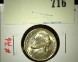 1950-D Jefferson Nickel, BU, key date, value $16+