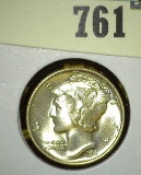 1941 Mercury Dime, BU, value $15+