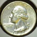 1942-D Washington Quarter, AU, value $10+