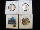 Group of 3 Washington Quarters - 1967 BU SMS Proof-like; 1969-D & 1970, both BU from Mint Sets, grou