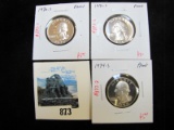 Group of 3 Washington Quarters - 1970-S, 1971-S, 1974-S, all PROOF, group value $15+