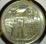 2020-W Washington Quarter, Connecticut, with V75 Privy Mark, SCARCE, LOW-MINTAGE, issued by US MINT