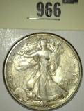 1947 Walking Liberty Half Dollar, VF, value $17+