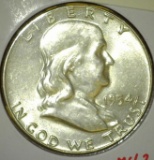1954 Franklin Half Dollar, BU, MS63 value $20+, MS65 value $70+
