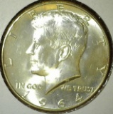 1964 Kennedy Half Dollar, BU, value $13+