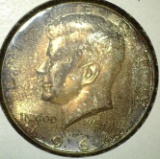 1966 Kennedy Half Dollar, BU toned, value $20+