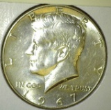 1967 Kennedy Half Dollar, BU, value $18+