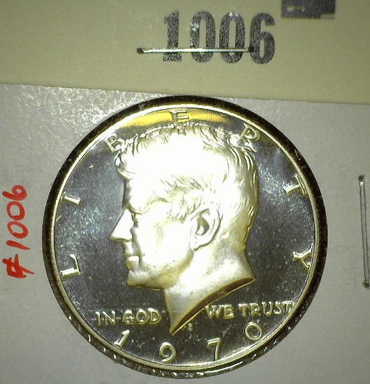 1970-S Kennedy Half Dollar, PROOF, value $16+