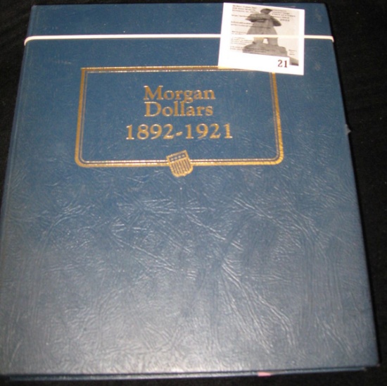 1892-1921 Morgan Dollars Whitman blue Deluxe Album. Used. No coins.