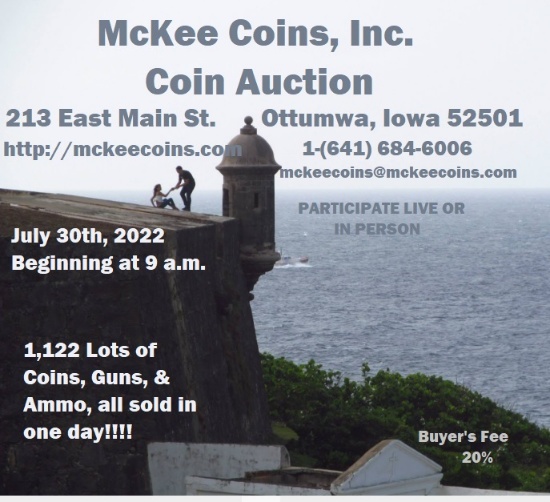 Mckee Coins Inc. Live Auction