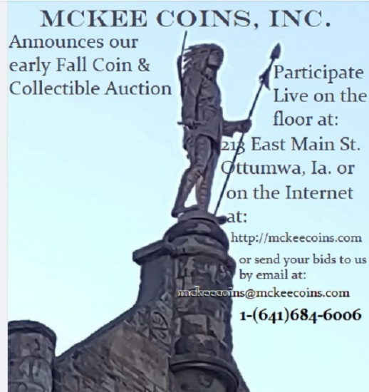 Mckee Coins Inc. Live Auction