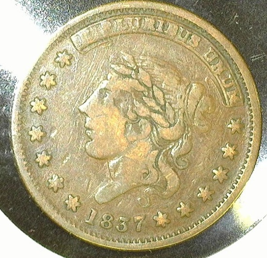 1837 Hard Times Token, Millions for Defense but Not One Cent for Tribute.