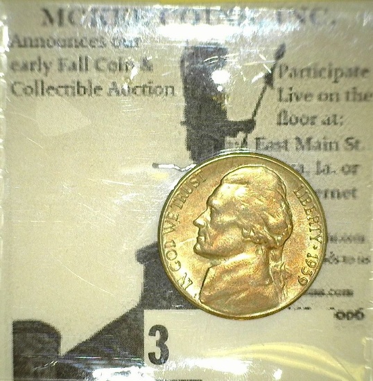 1939 S Brilliant Uncirculated Jefferson Nickel.