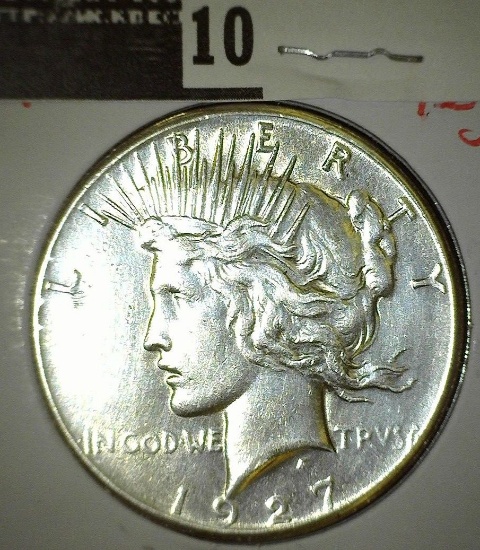 1927 P Peace Silver Dollar.
