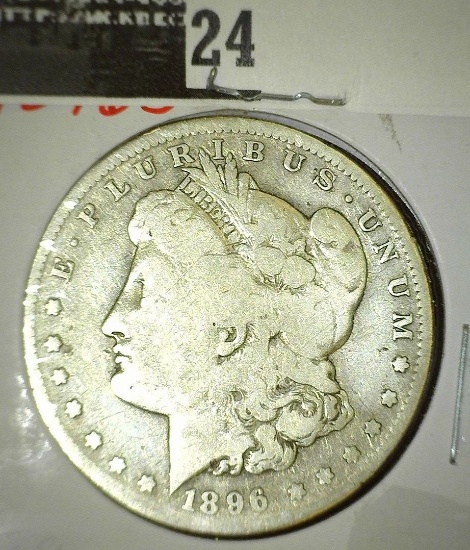 1896 S  Morgan Silver Dollar. Key date.