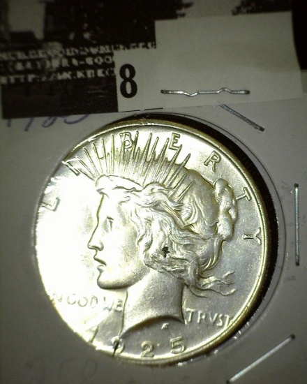 1925 P Peace Silver Dollar.