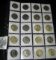 (20) Kennedy Half Dollars in a plastic page dating 1971 P, D, 72 P, D, 74 D, 76 P, D, 77P, D, 79 P,