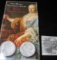 1780 Austria Maria Theresa Silver Thaler Restrike in a brochure style packet.