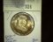 1953 S Franklin Half Dollar, Gem BU with fabulous end the roll toning on the obverse and bright whit