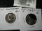 1964 P BU almost full steps; 1981 P BU with three mint error clips on the planchet Jefferson Nickels
