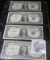 Series 1935 D, Series 1957 Star Note; Series 1957 A & B U.S. One Dollar Silver Certificates.