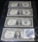 (3) Series 1957 & (1) Series 1957 A  U.S. One Dollar Silver Certificates.
