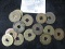 (14) China One Cash Coins, various Chinese Dynasties.