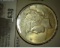 1924 P U.S. Peace Silver Dollar, AU.